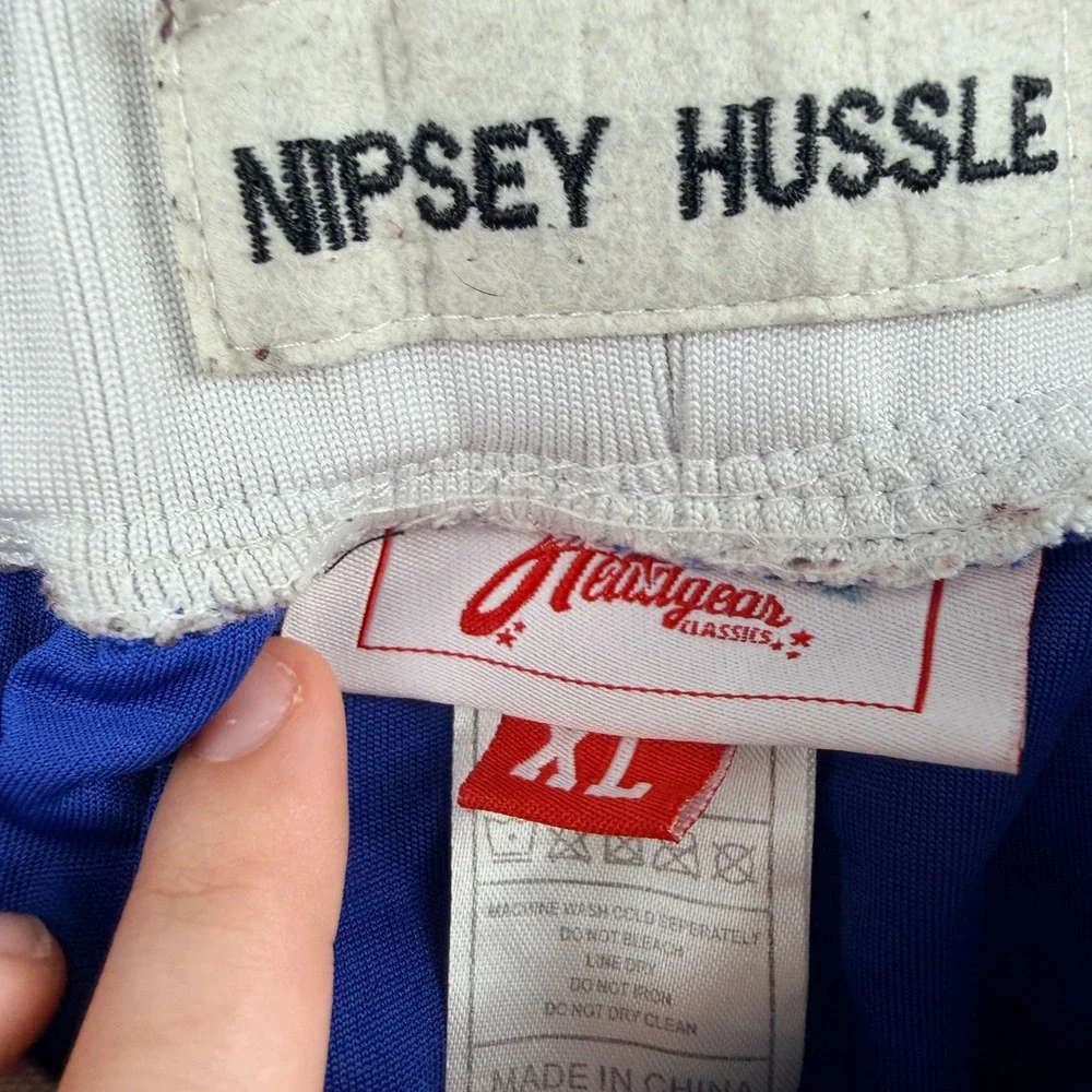 Headgear Classics Nipsey Hussle Crenshaw Basketball‎ Shorts Blue Men's XL Mesh